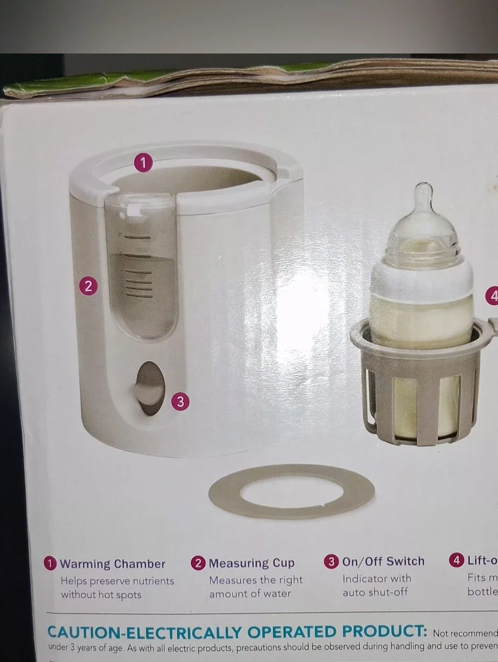 Munchkin White Baby Bottle Warmer - Fast Warm
